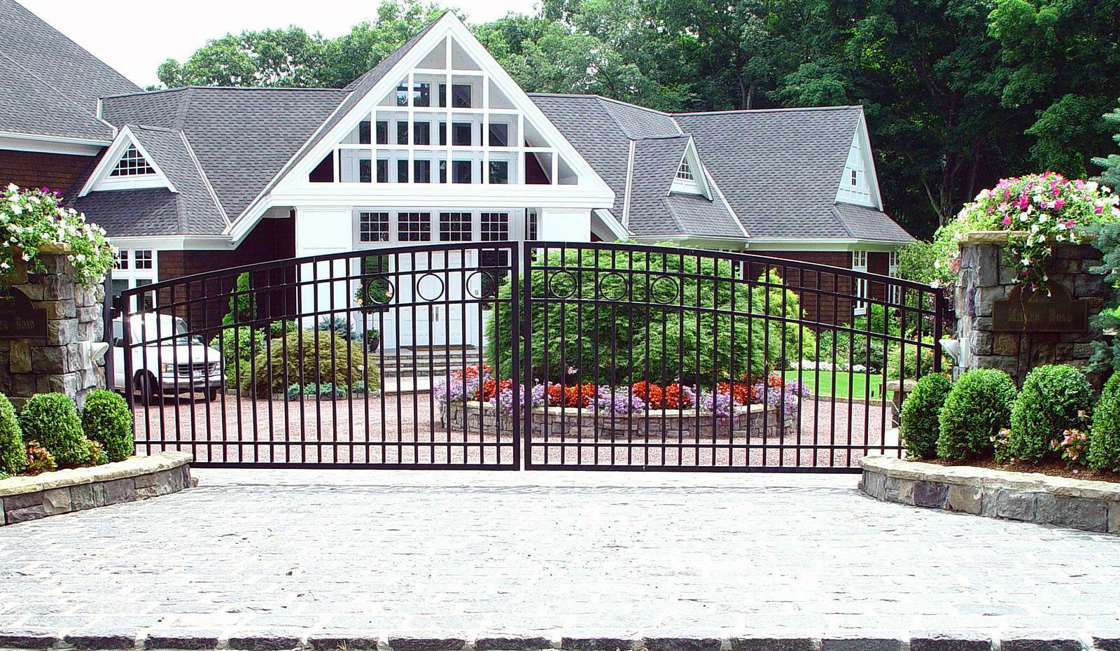 Iron Driveway Gates Tri State Gate Aluminum decorative main gate design. iron driveway gates tri state gate